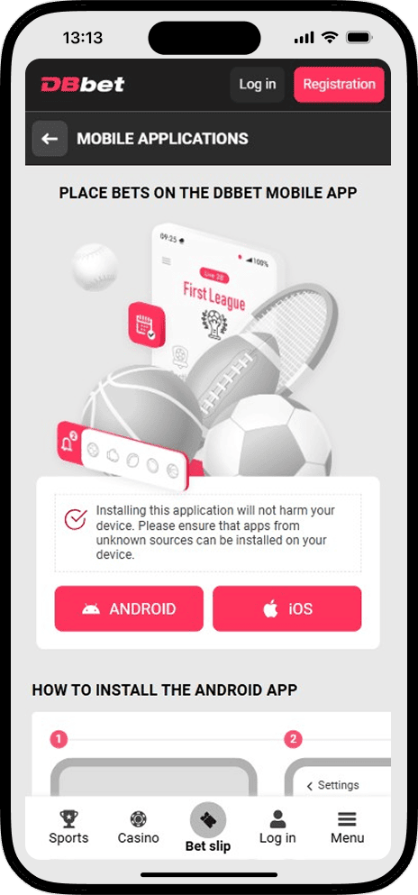 DBbet skachat App